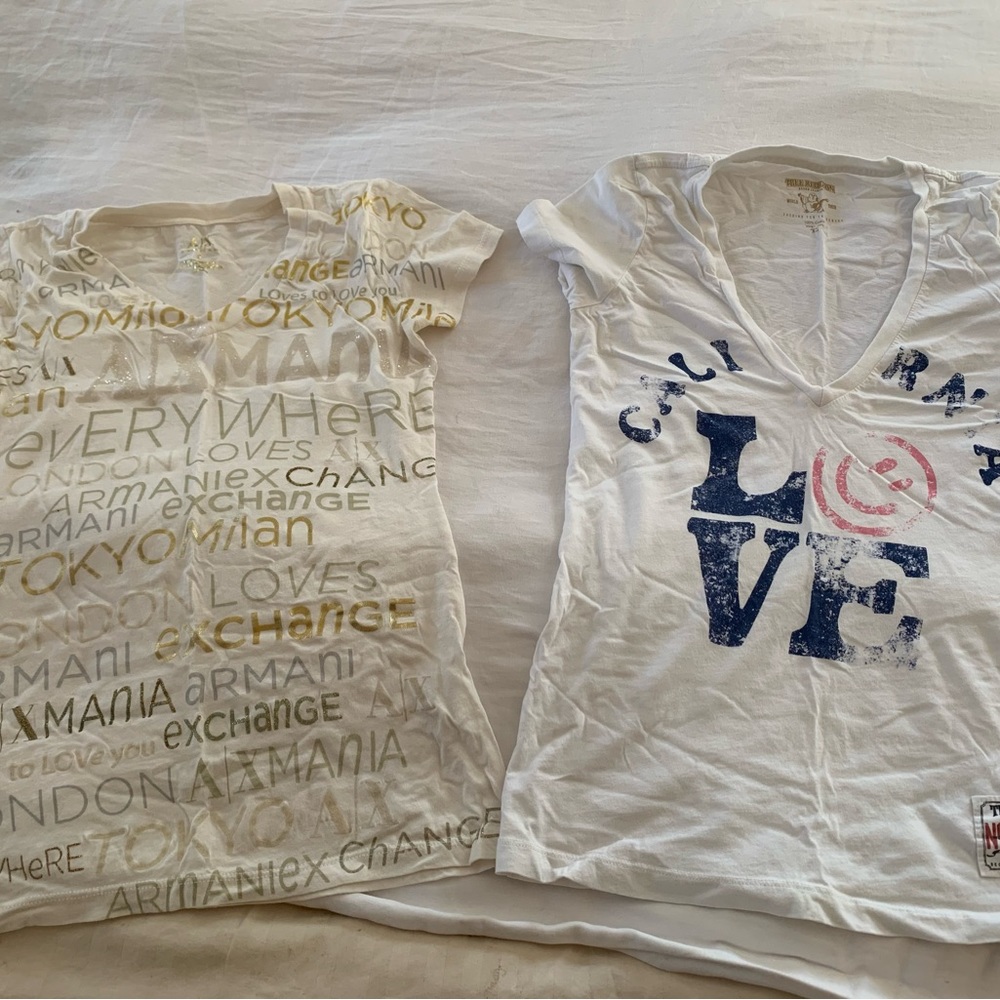 True Religion California Love & Armani Exchange T-Shirts